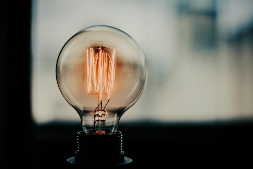 turnedon lamp